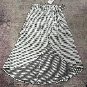 Onia Black and White Asymmetrical Skirt